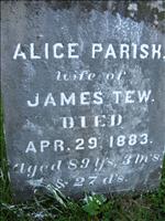 Tew, Alice (Parish)